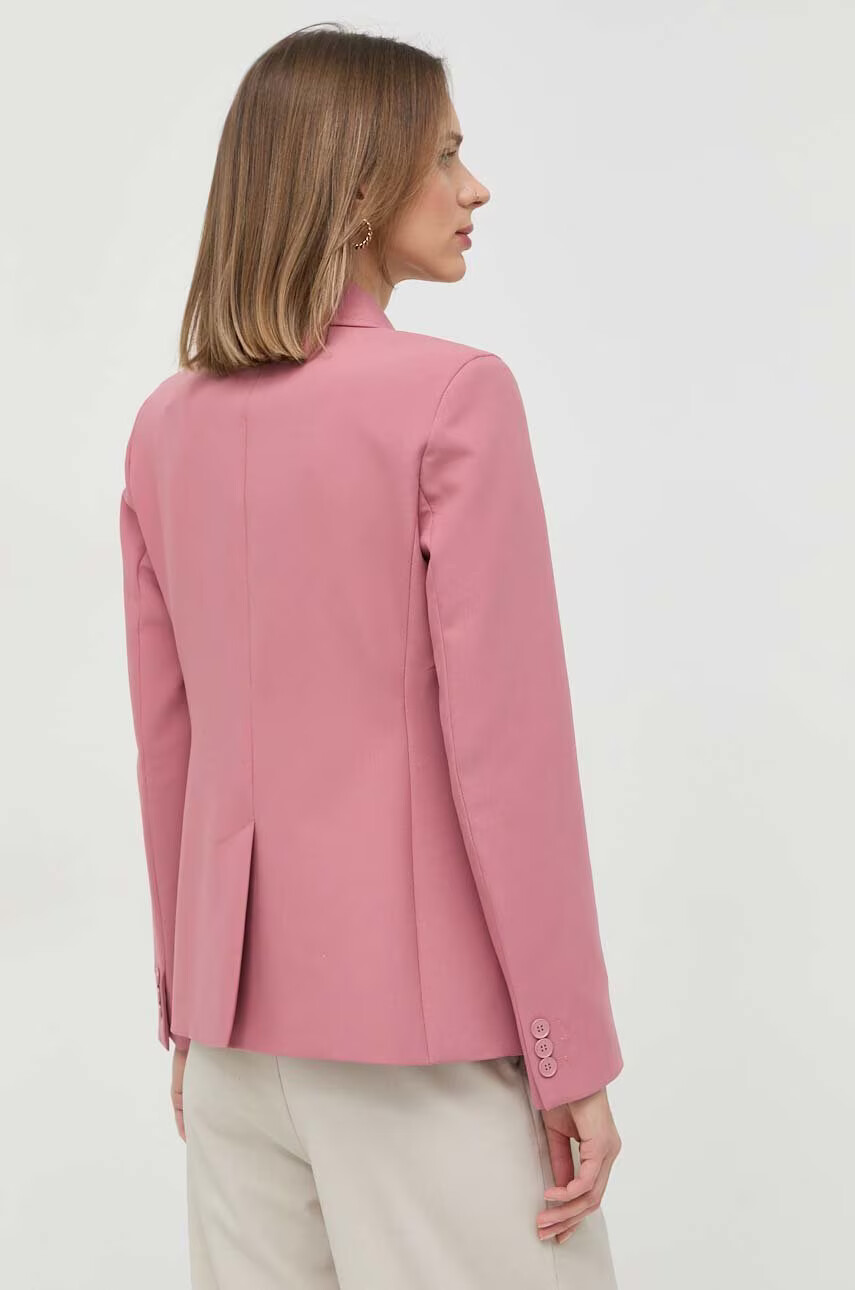 Weekend Max Mara Сако в розово с едно копче с изчистен дизайн - Pepit.bg