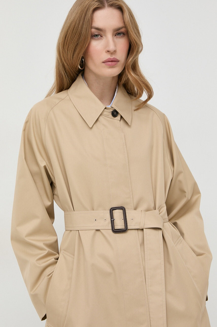 Weekend Max Mara Шлифер дамски в бежово преходен модел - Pepit.bg