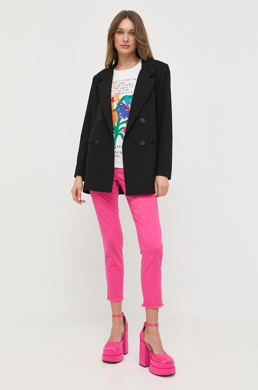 Weekend Max Mara Тениска в бяло - Pepit.bg