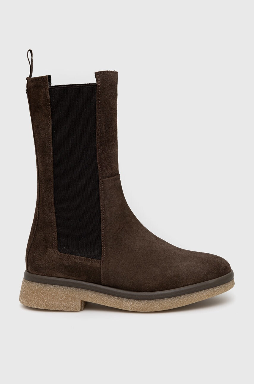 Weekend Max Mara Велурени боти челси - Pepit.bg