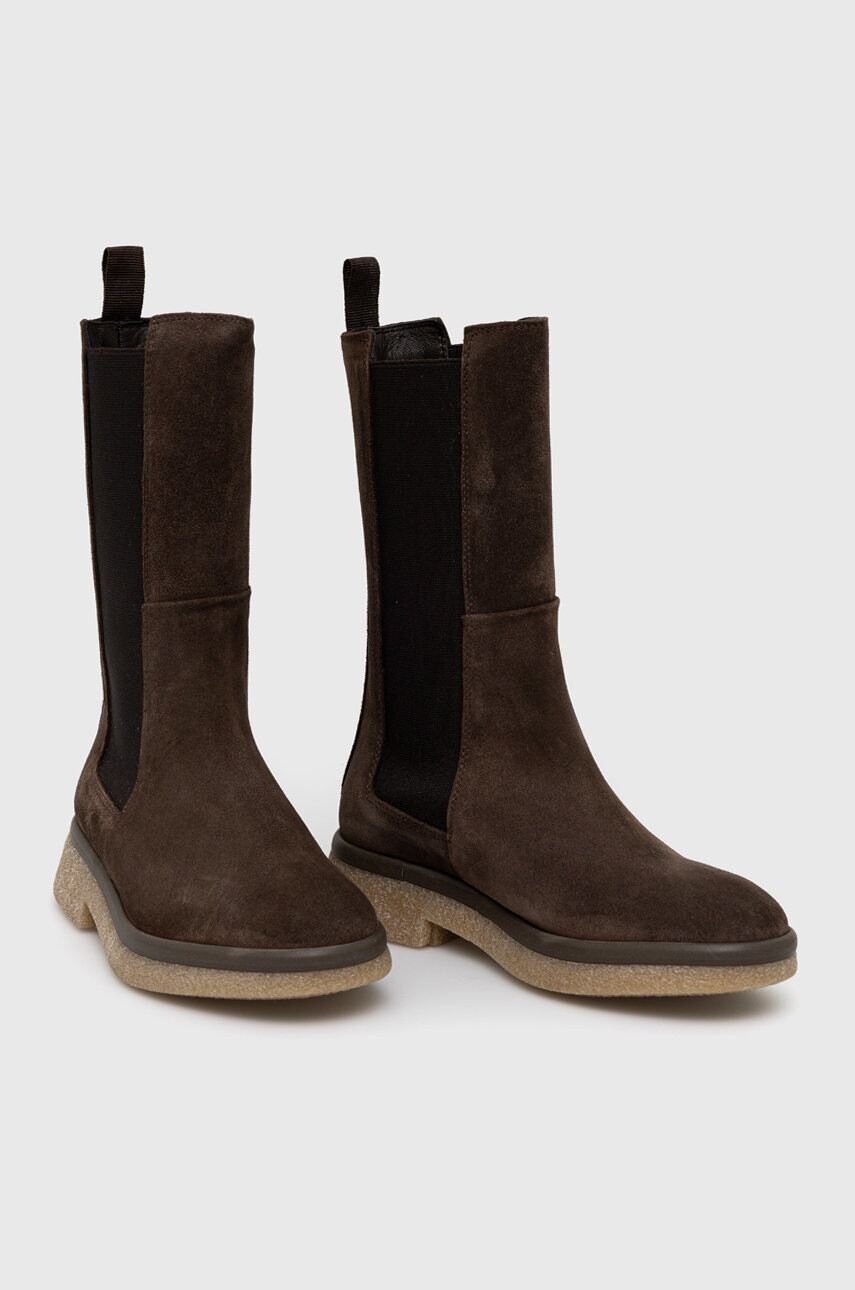 Weekend Max Mara Велурени боти челси - Pepit.bg
