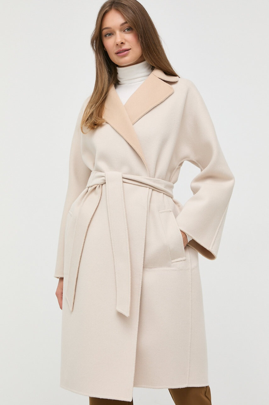 Weekend Max Mara Вълнено палто с две лица - Pepit.bg