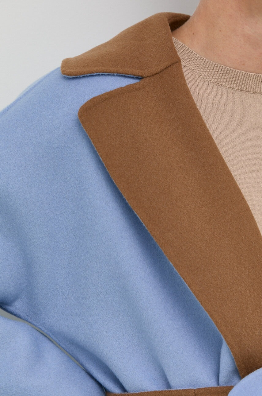 Weekend Max Mara Вълнено палто с две лица - Pepit.bg