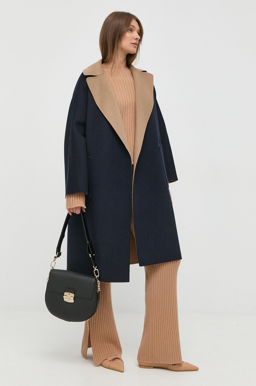 Weekend Max Mara Вълнено палто с две лица - Pepit.bg