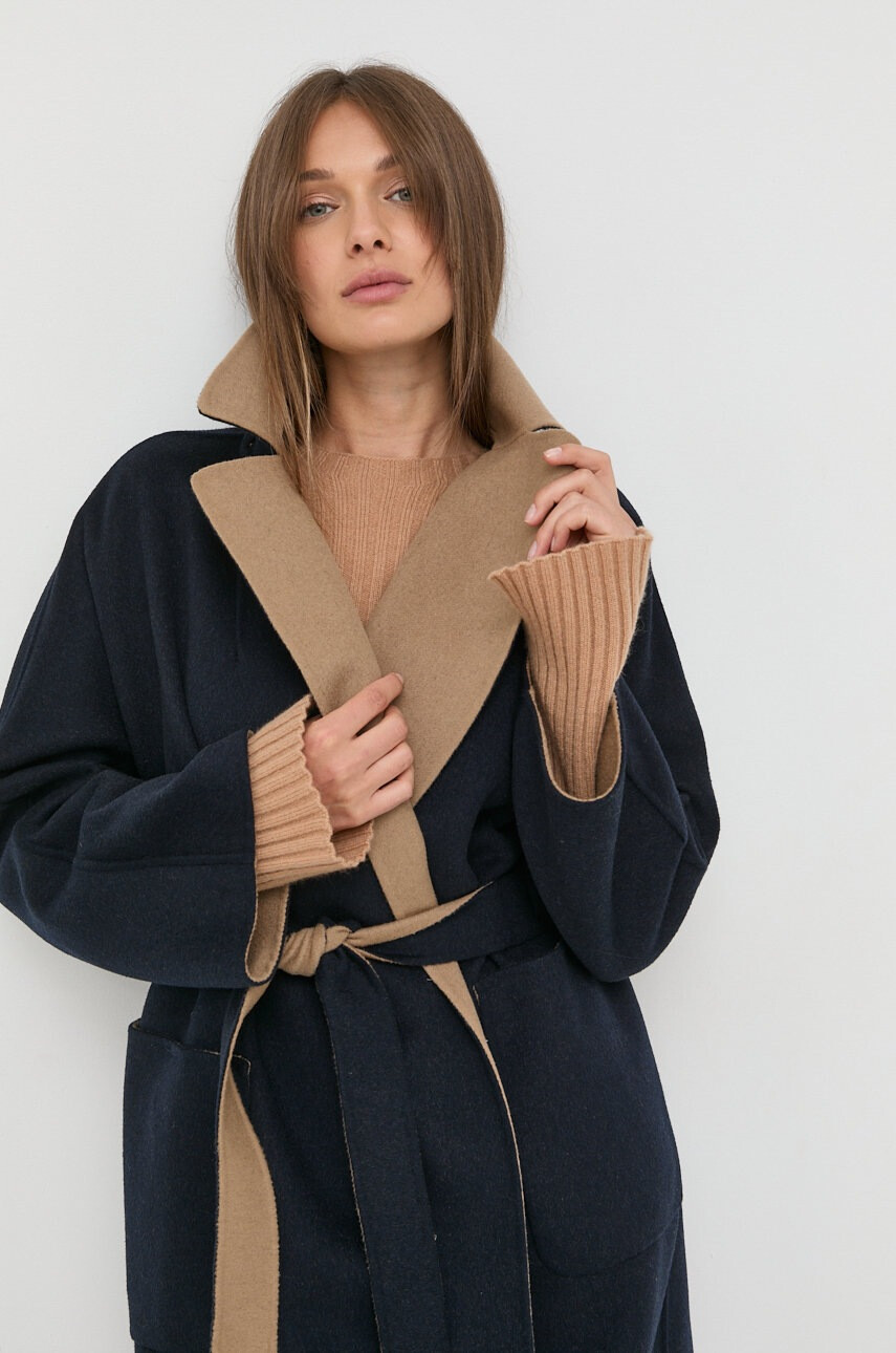 Weekend Max Mara Вълнено палто с две лица - Pepit.bg