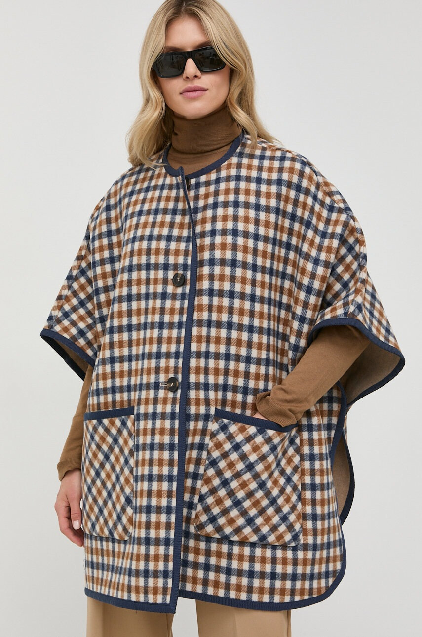 Weekend Max Mara Вълнено палто с две лица - Pepit.bg