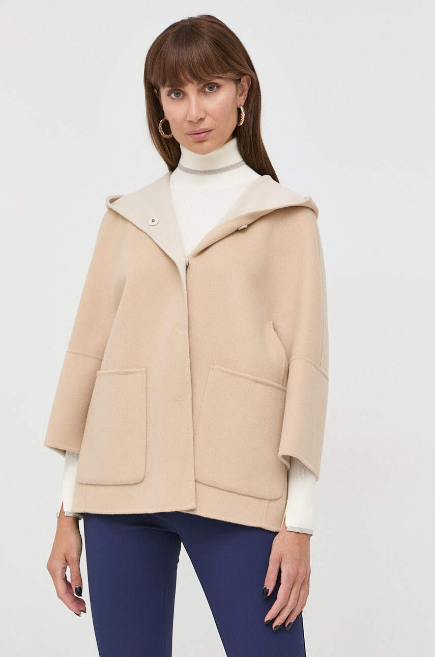 Weekend Max Mara Вълнено палто с две лица - Pepit.bg