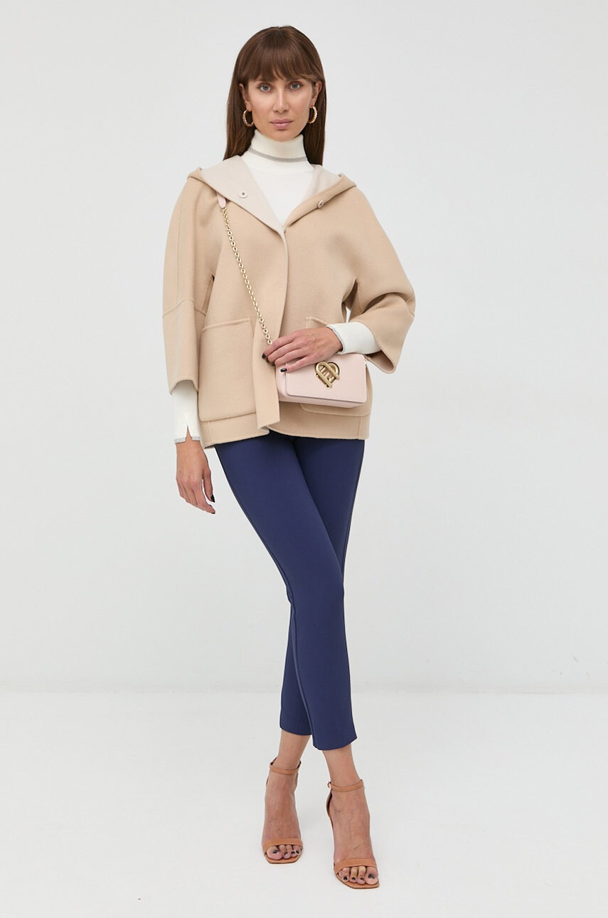 Weekend Max Mara Вълнено палто с две лица - Pepit.bg