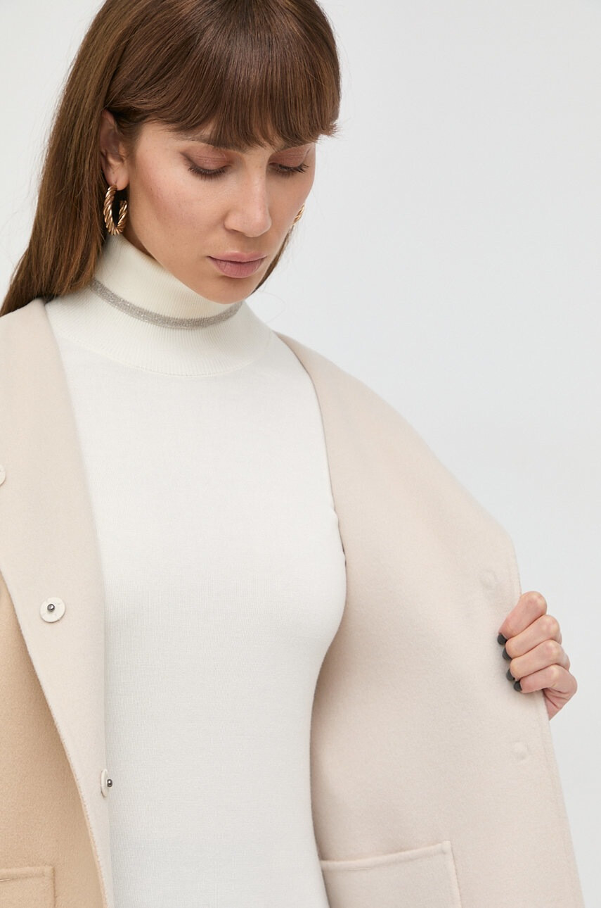 Weekend Max Mara Вълнено палто с две лица - Pepit.bg