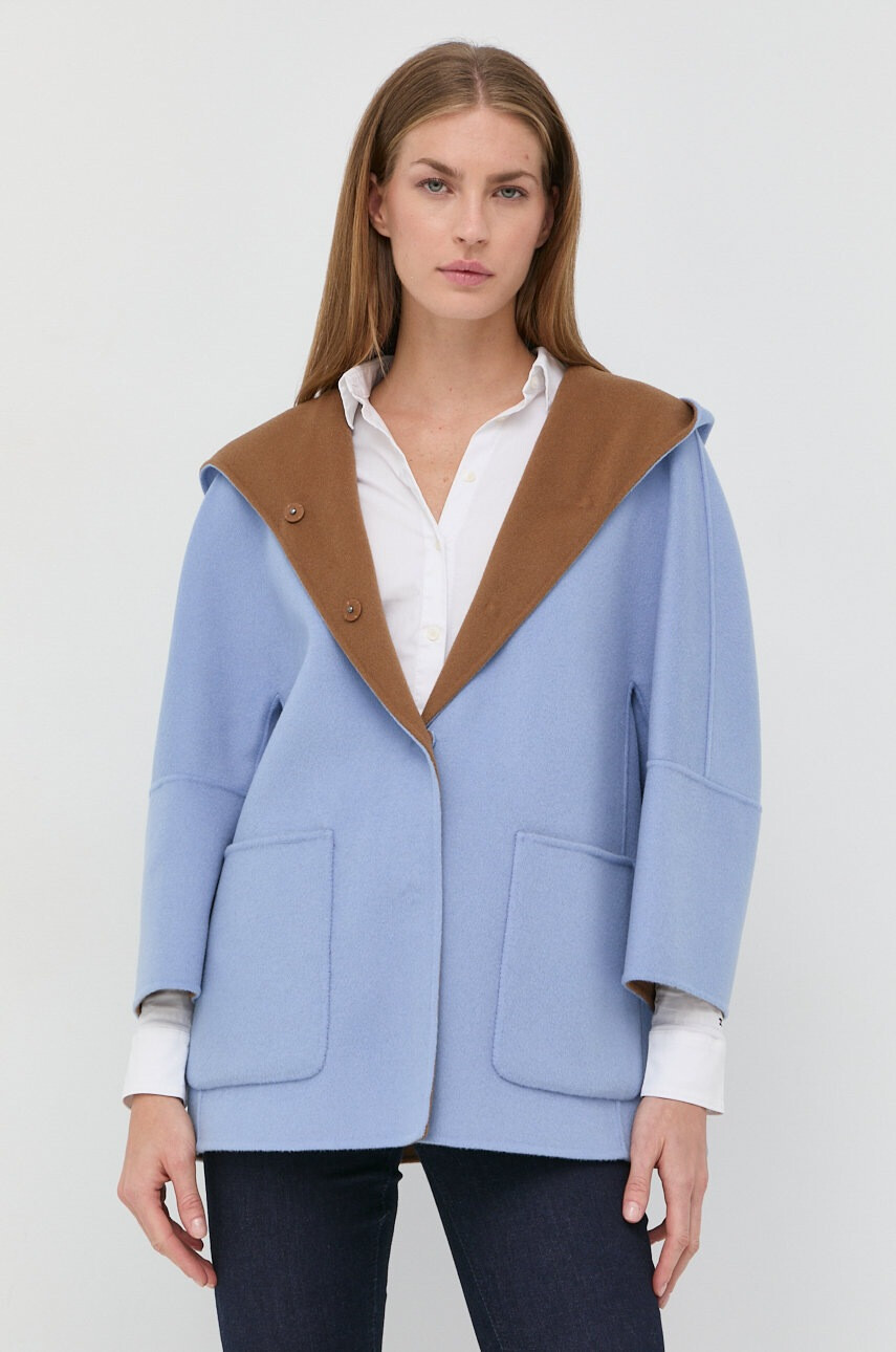 Weekend Max Mara Вълнено палто с две лица - Pepit.bg