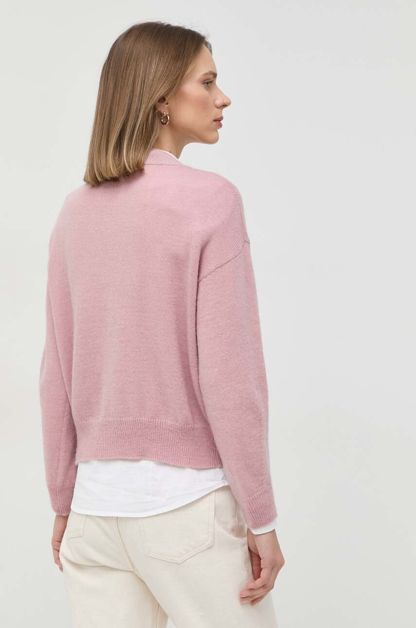 Weekend Max Mara Жилетка с вълна в розово от лека материя - Pepit.bg