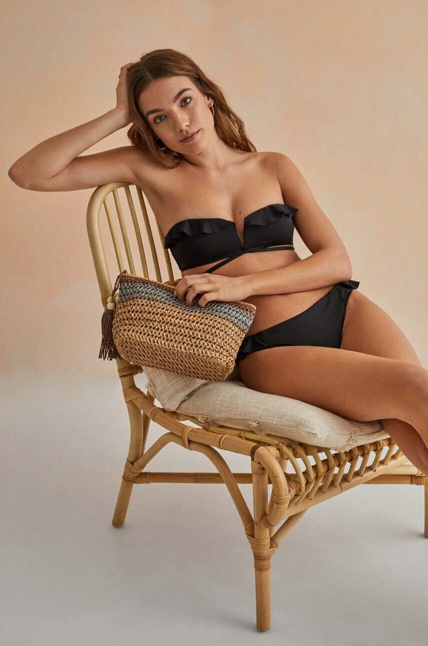 women'secret Долнище на бански BAMBOO в черно 6465377 - Pepit.bg
