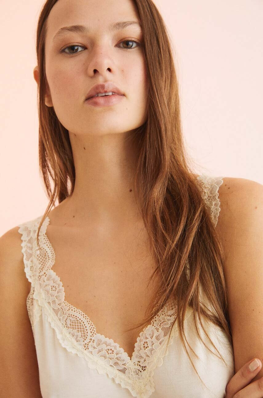 women'secret Пижама SPRING SOFT TOUCH в бежово 4755868 - Pepit.bg