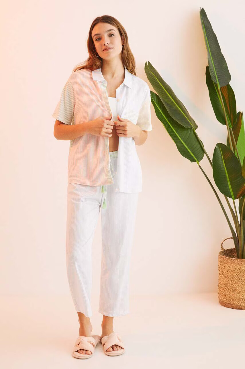 women'secret Памучна пижама DAILY BOTANICAL от памук 3595877 - Pepit.bg