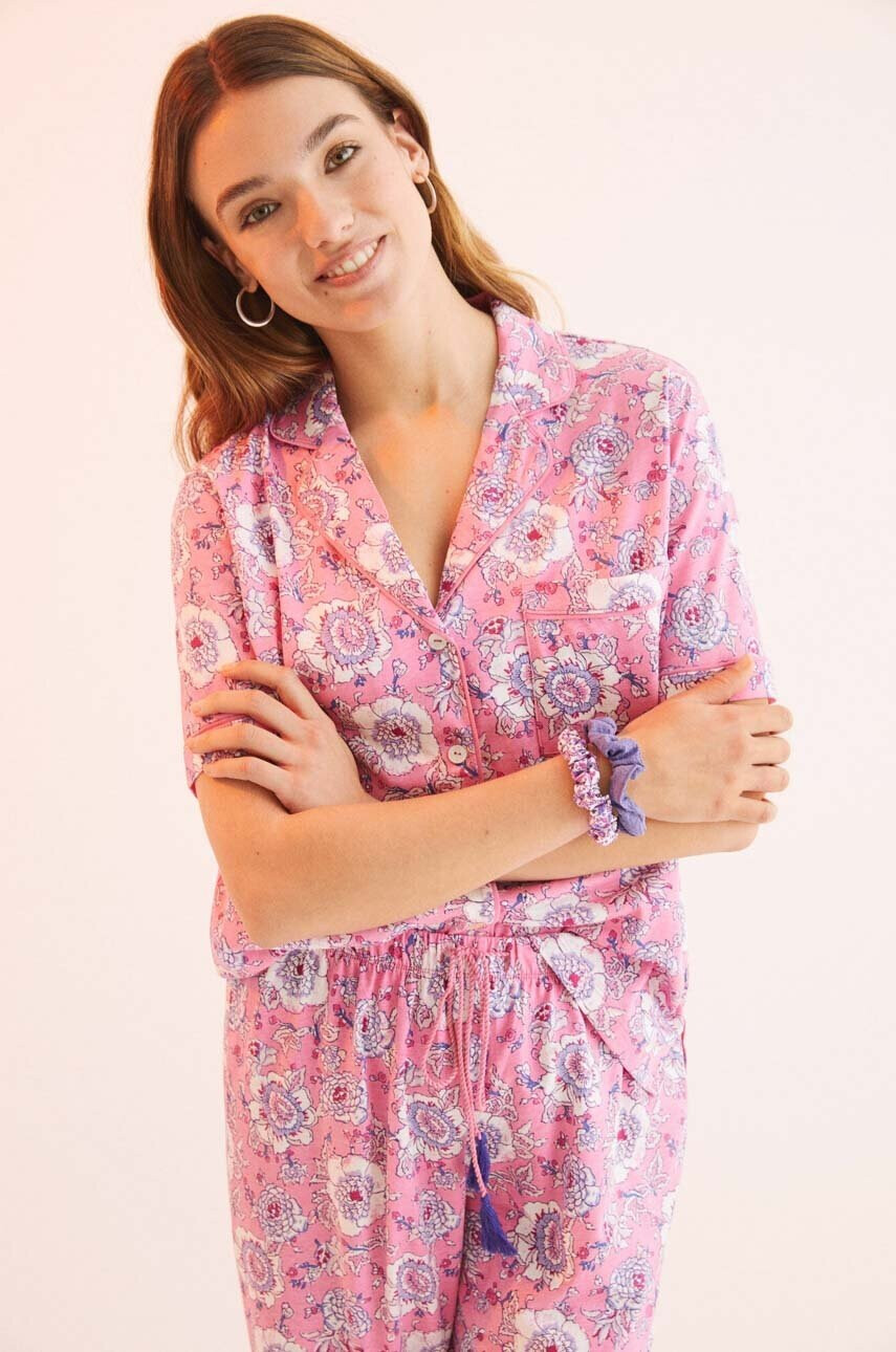 women'secret Памучна пижама Mix & Match - Pepit.bg