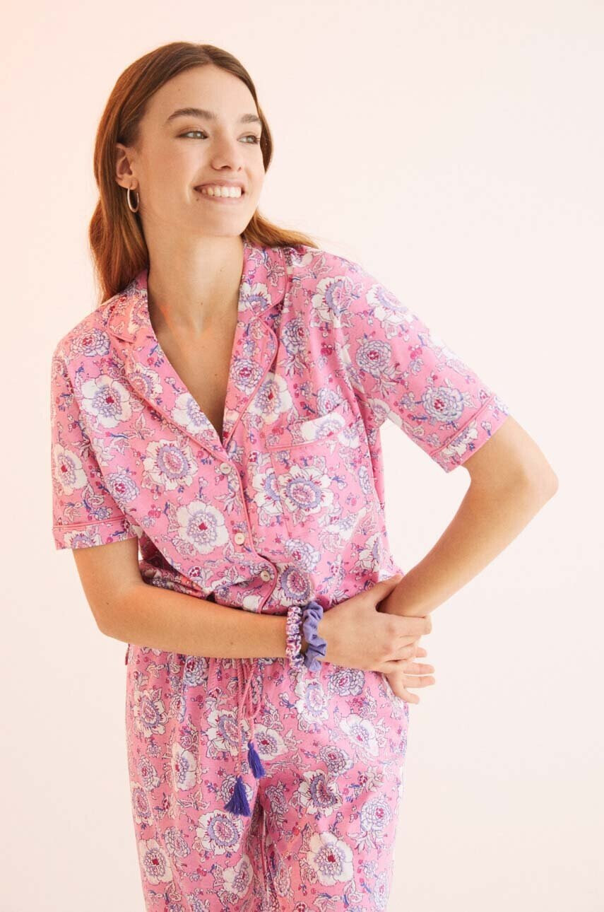 women'secret Памучна пижама Mix & Match - Pepit.bg