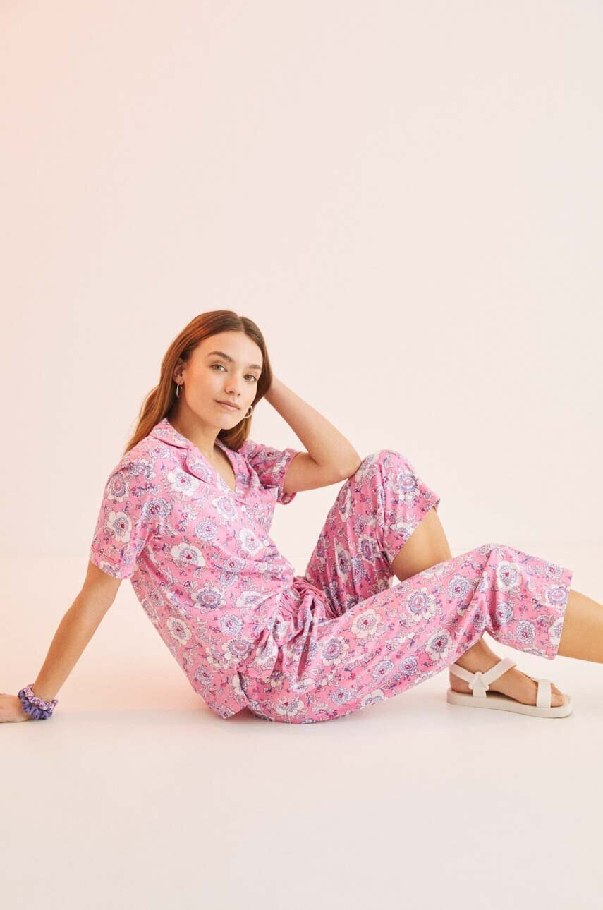women'secret Памучна пижама Mix & Match - Pepit.bg