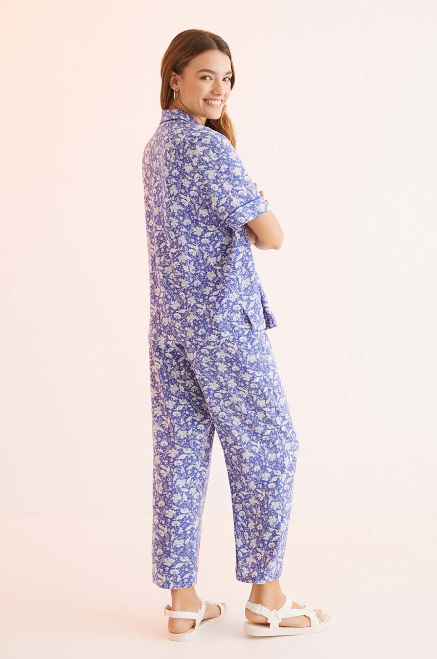 women'secret Пижама Mix & Match дамска в синьо 4855677 - Pepit.bg