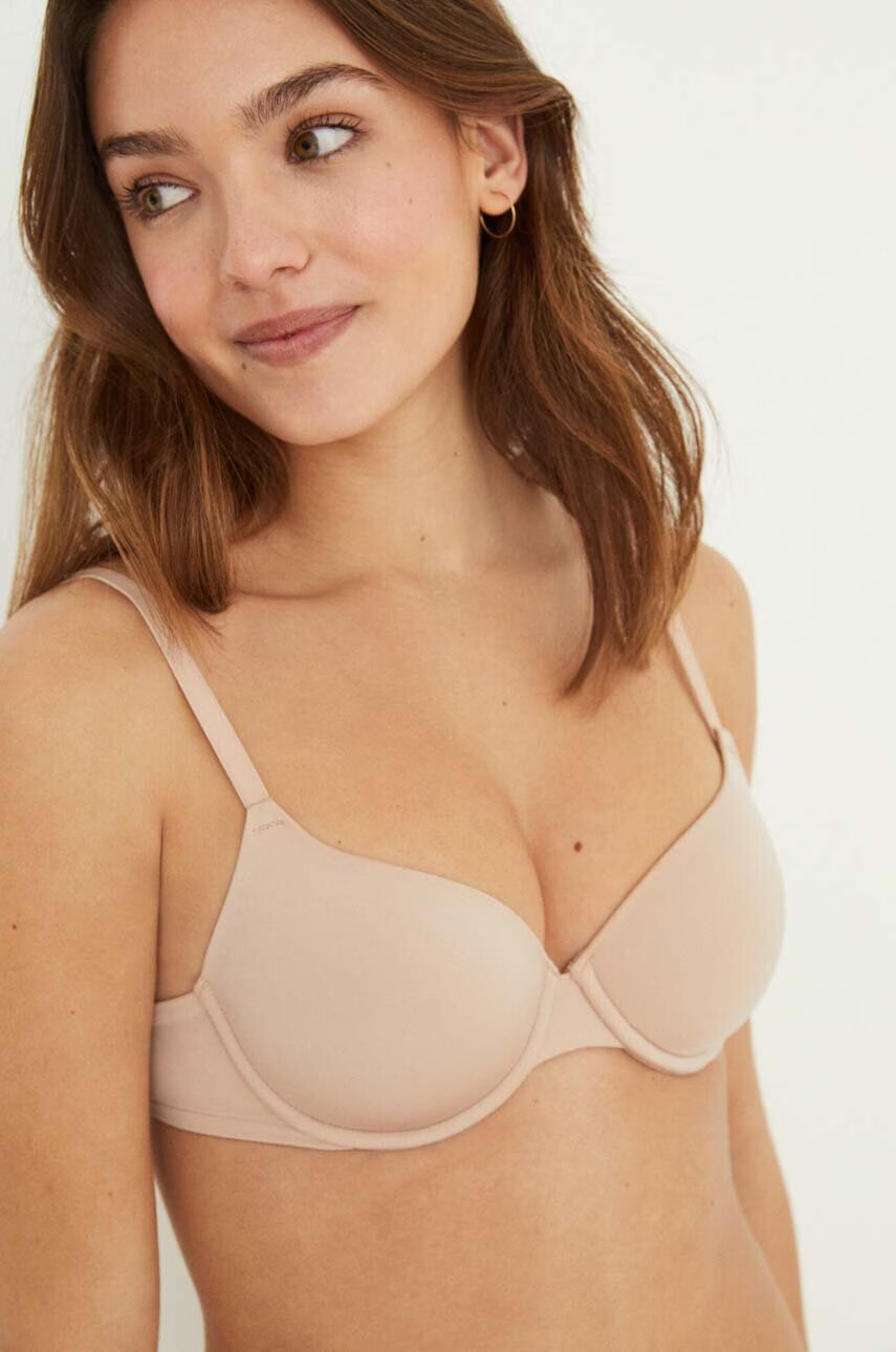 women'secret Сутиен BEAUTIFUL в бежово с изчистен дизайн - Pepit.bg
