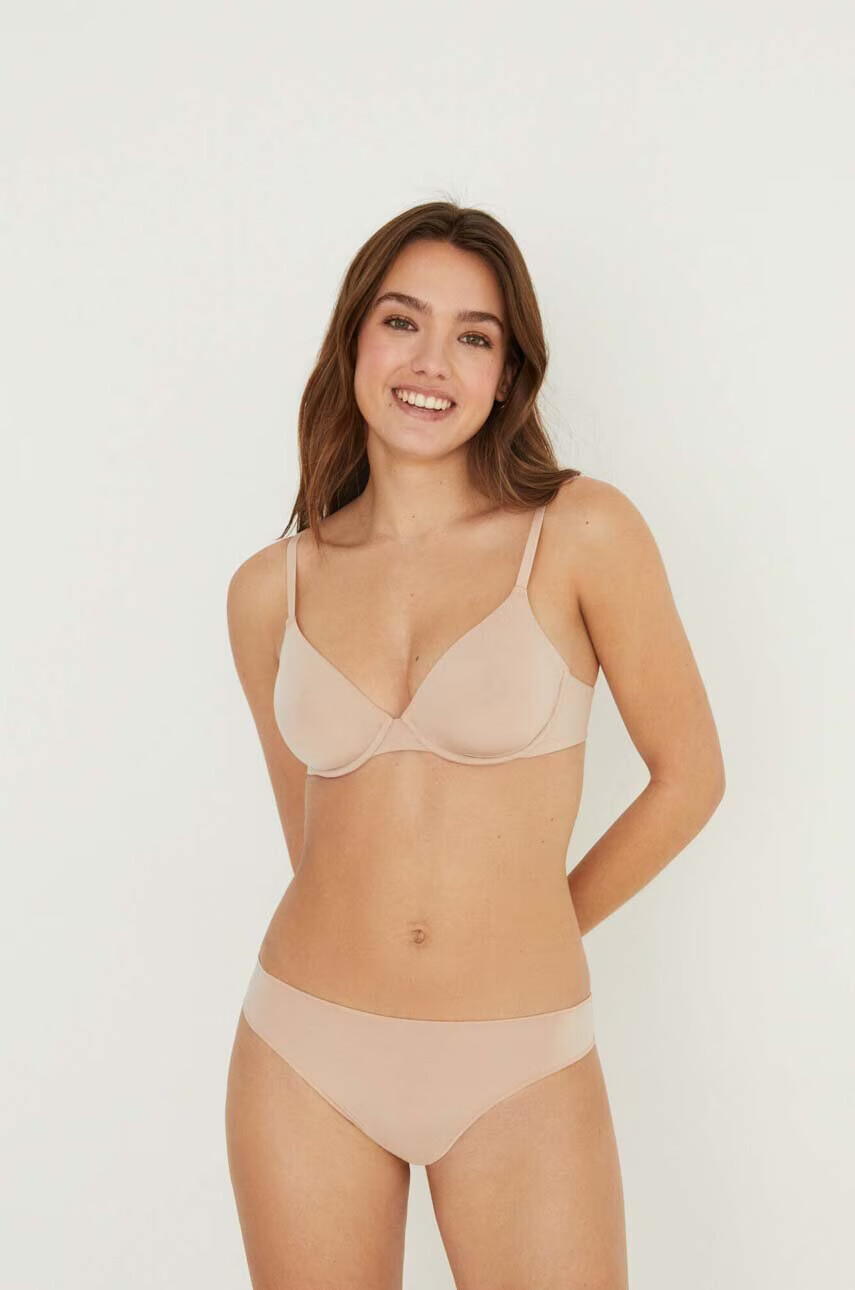 women'secret Сутиен PRETTY в бежово с изчистен дизайн - Pepit.bg