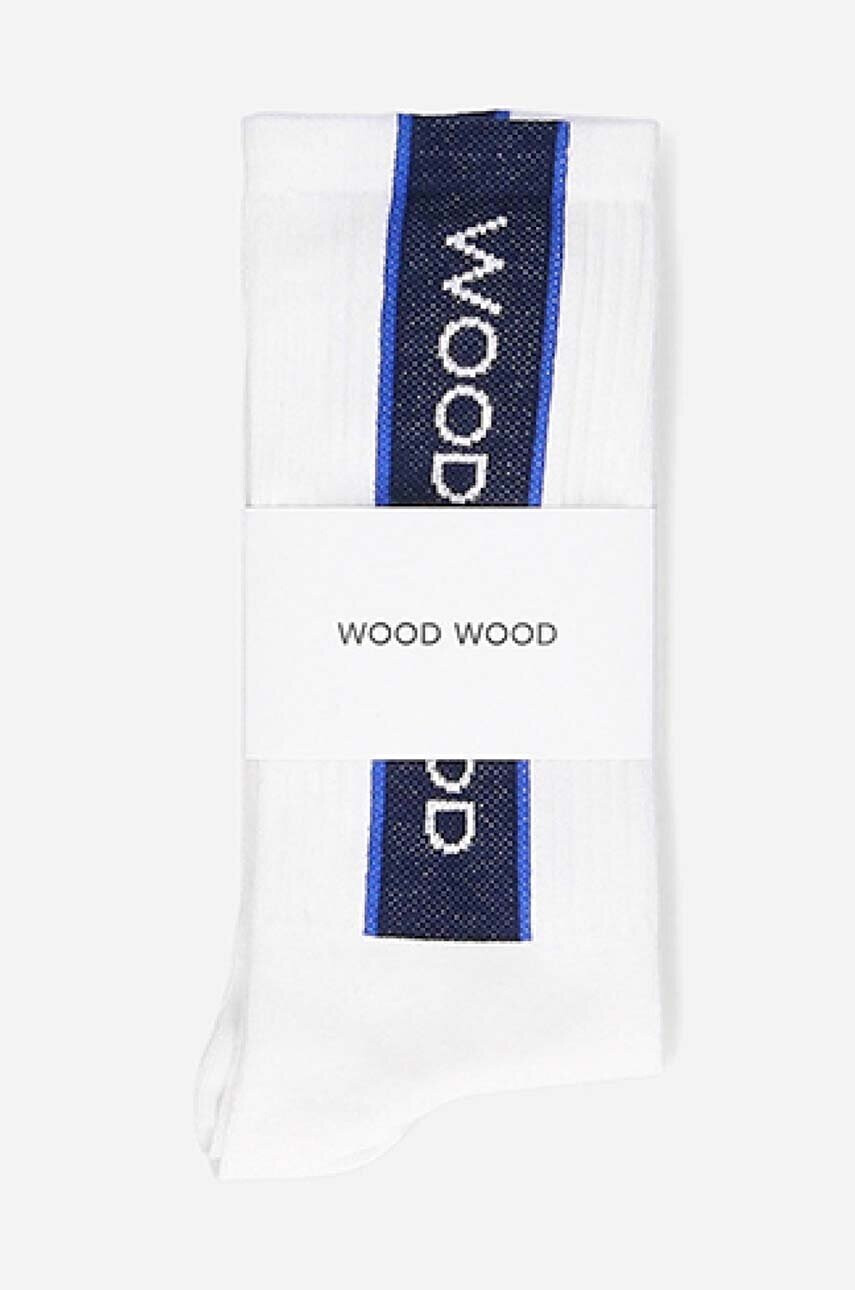 Wood Wood Чорапи Conor Sports Sock в бяло - Pepit.bg