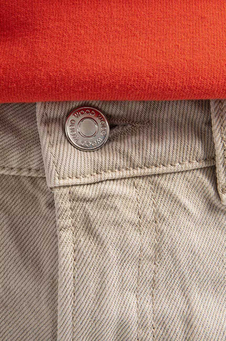 Wood Wood Памучни дънки Ilo Rigid Denim с висока талия - Pepit.bg