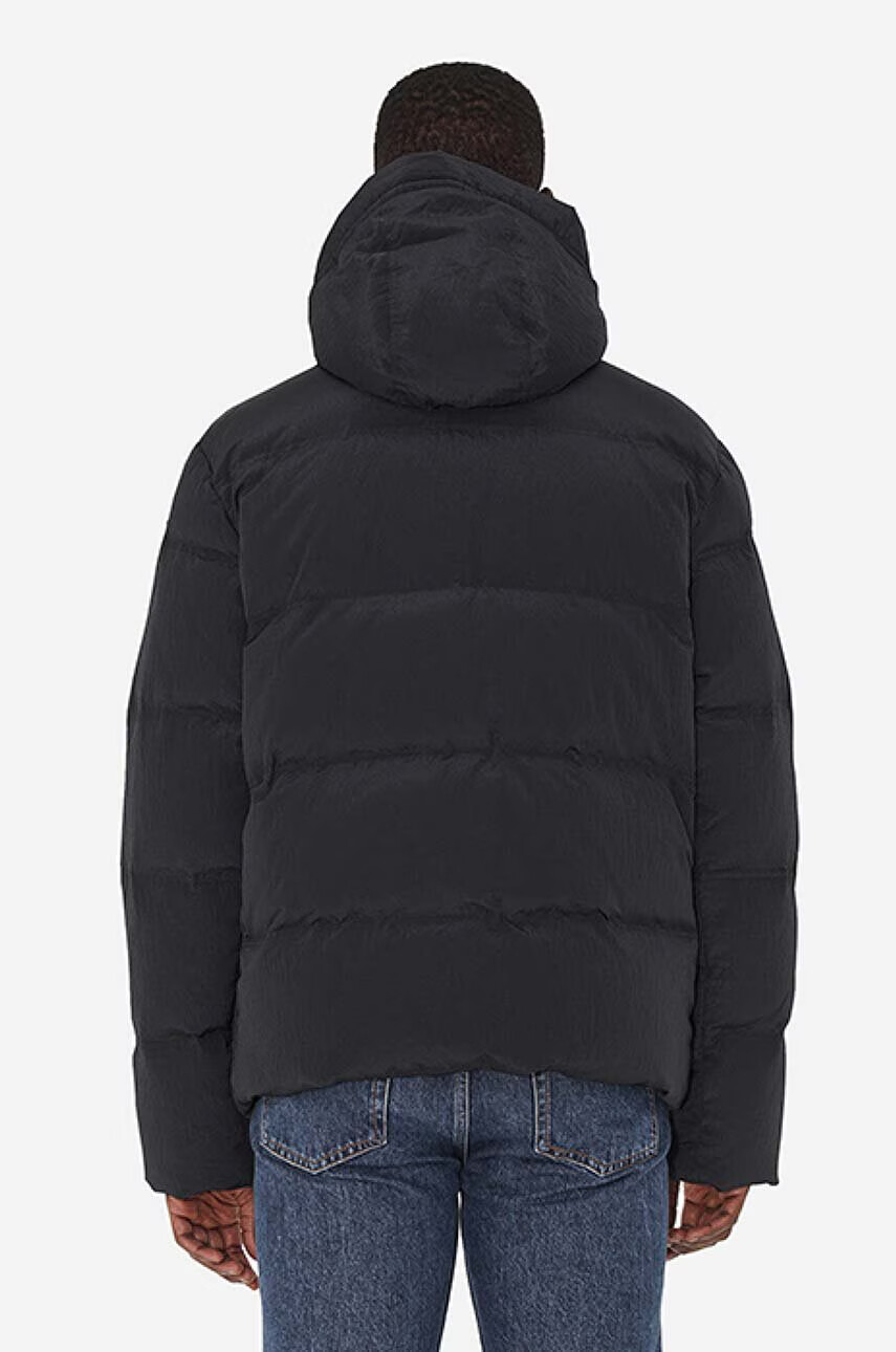 Wood Wood Пухено яке Ventus Tech Stripe Down Jacket в черно зимен модел - Pepit.bg