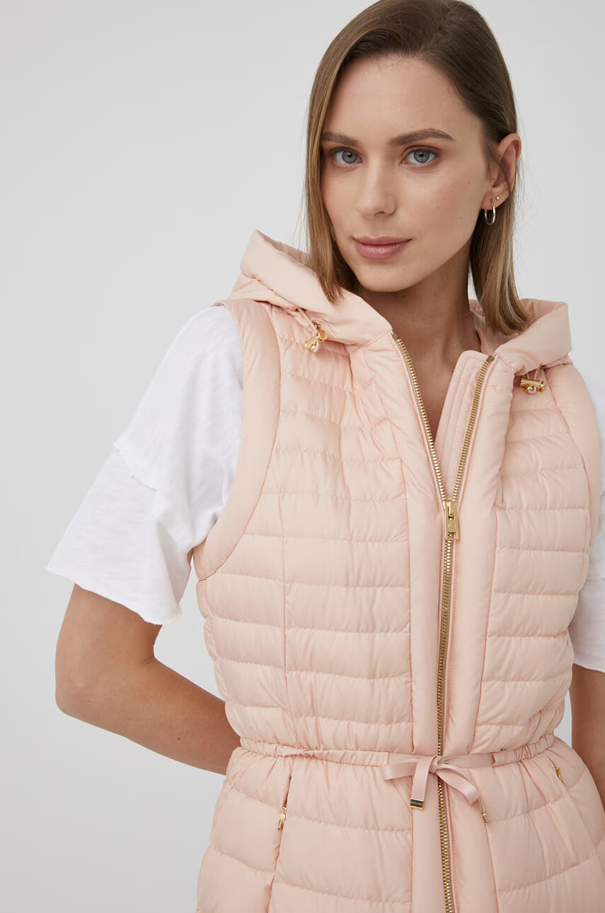 Woolrich Пухен елек дамски в розово с преходна изолация - Pepit.bg