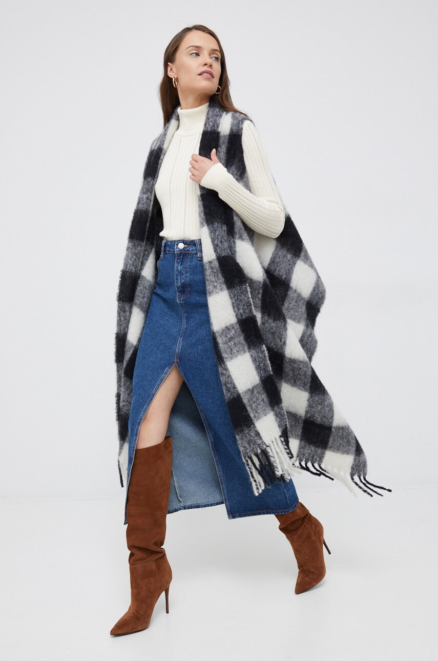 Woolrich Вълнен шал с качулка - Pepit.bg