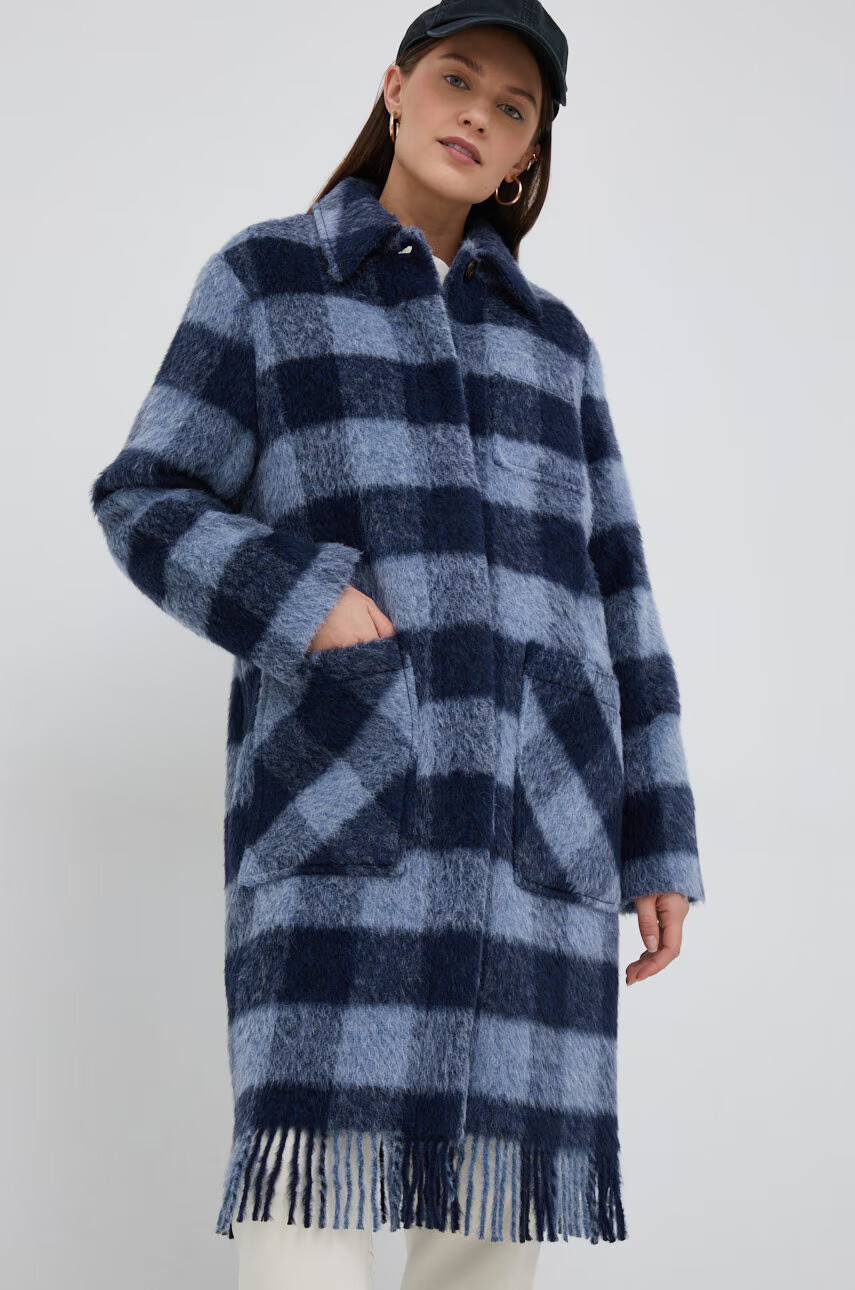 Woolrich Вълнено палто с преходна изолация с уголемена кройка - Pepit.bg