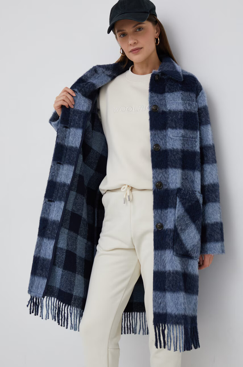Woolrich Вълнено палто с преходна изолация с уголемена кройка - Pepit.bg
