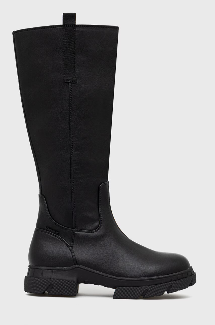 Wrangler Ботуши Atlanta Boot Extra в черно с равна подметка - Pepit.bg