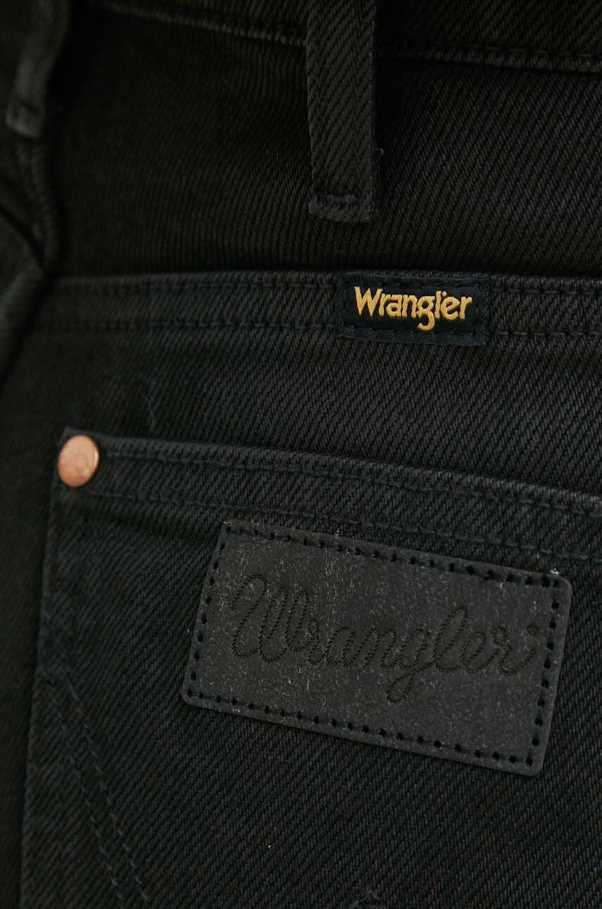 Wrangler Дънки Barrel Coated Black с висока талия - Pepit.bg