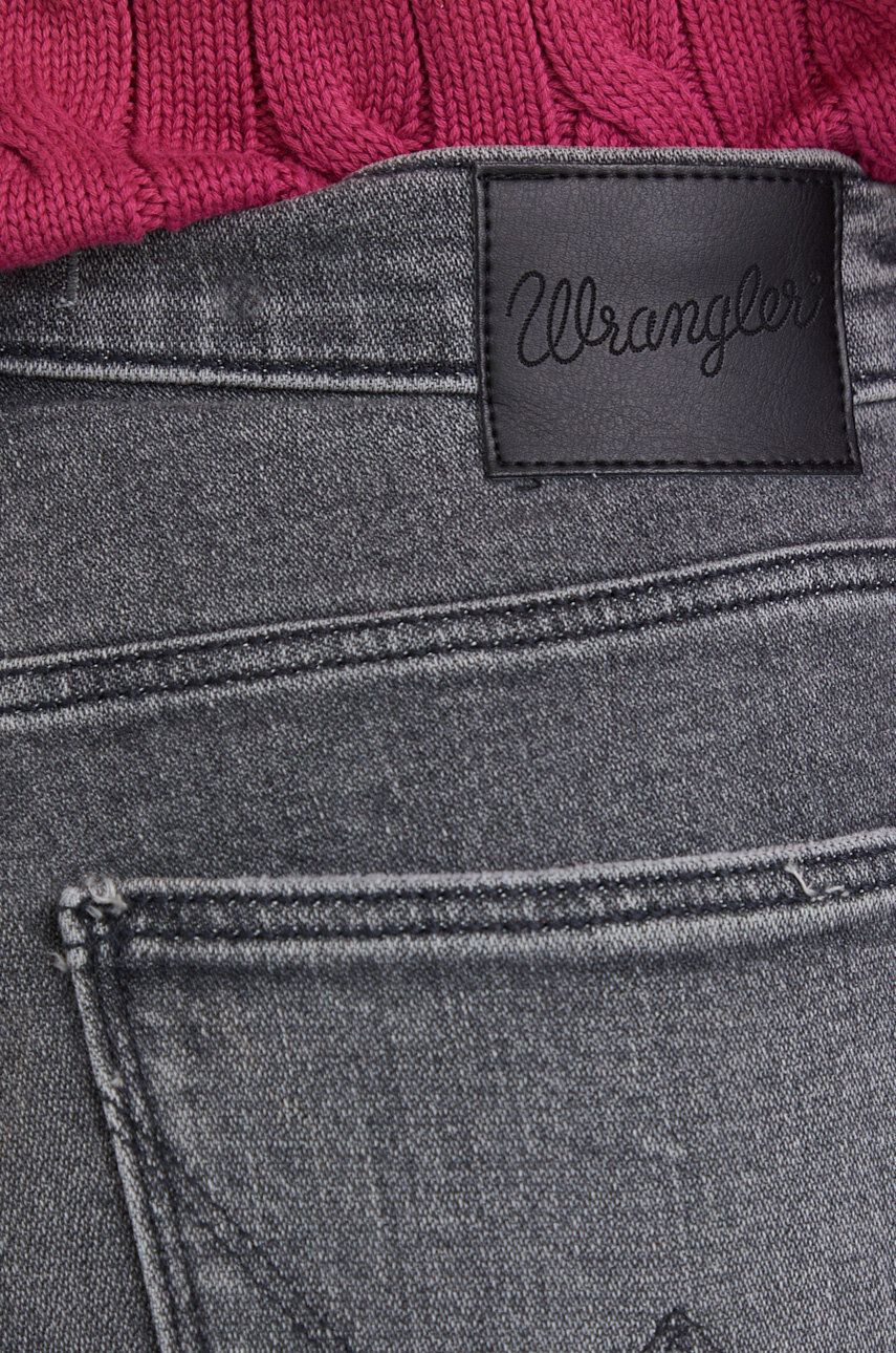 Wrangler Дънки High Rise Skinny Vintage Grey дамски с висока талия - Pepit.bg