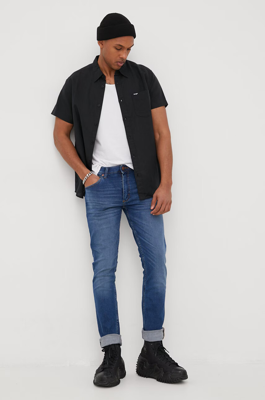 Wrangler Дънки Larston Visual Blue - Pepit.bg