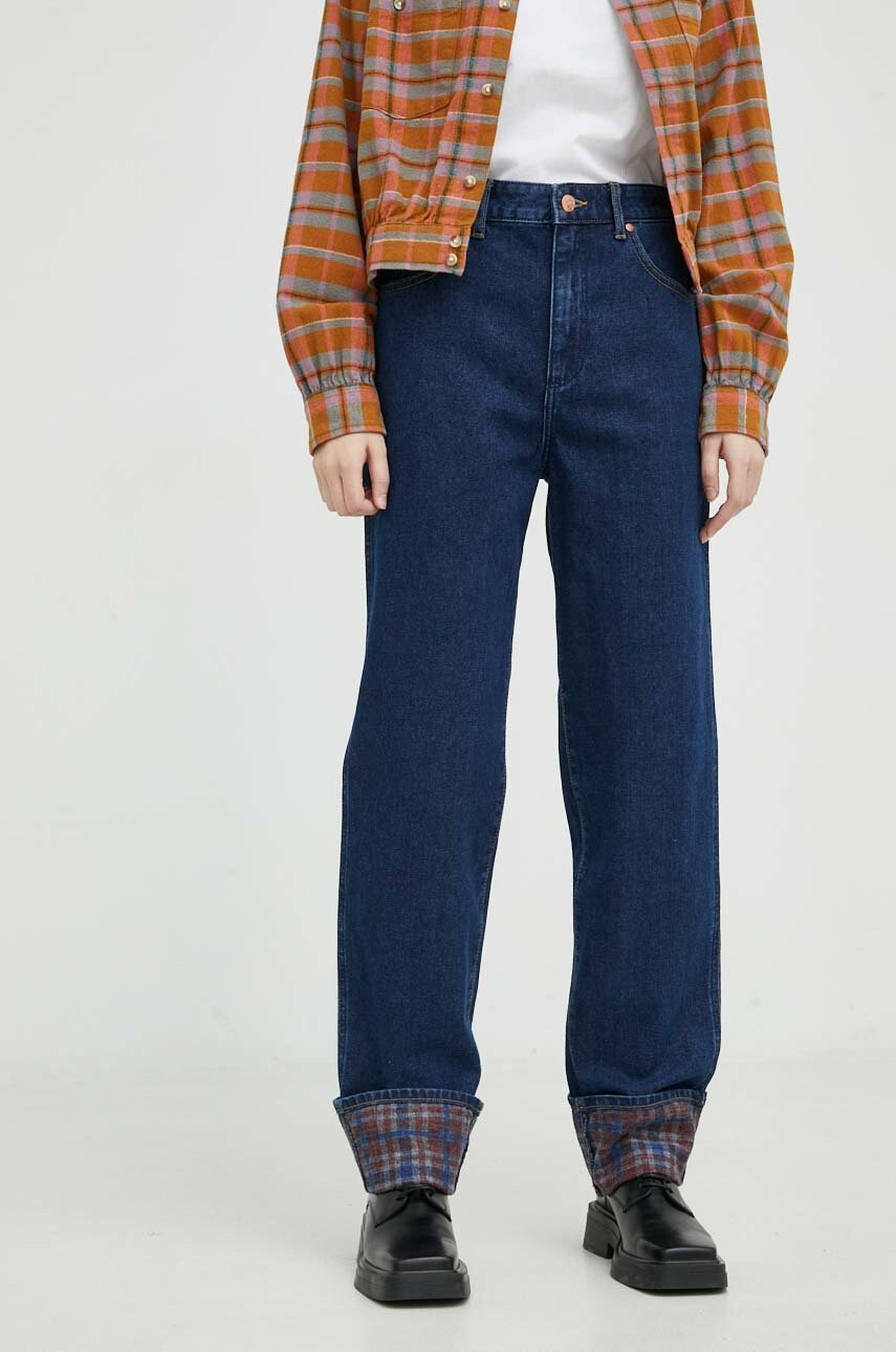 Wrangler Дънки Mom Straight Autumn Days с висока талия - Pepit.bg