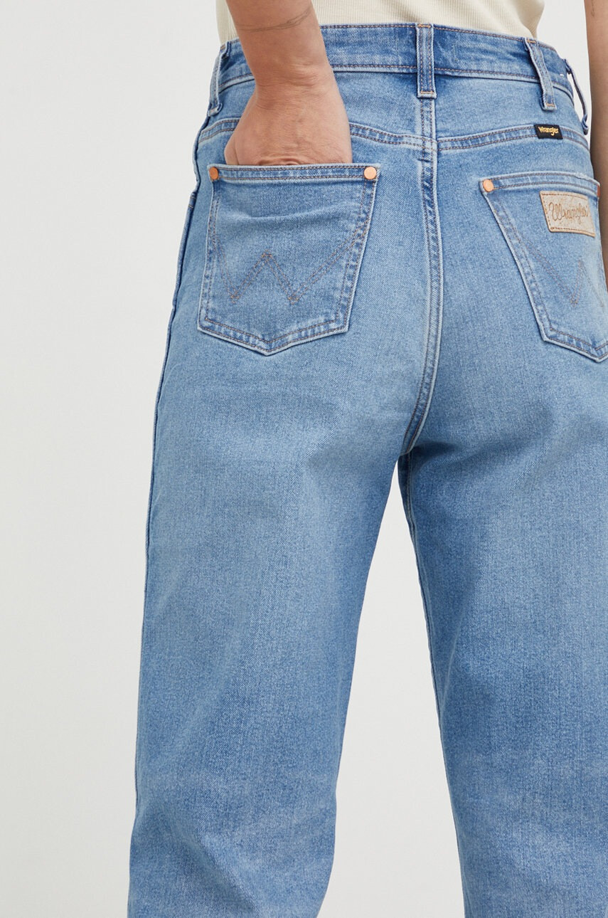 Wrangler Дънки Mom Straight Mauna с висока талия - Pepit.bg