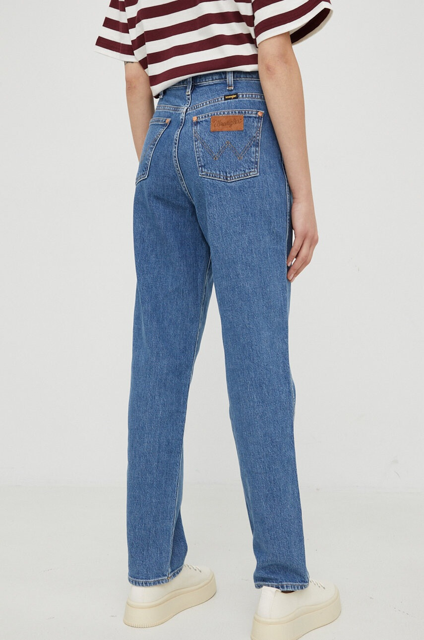 Wrangler Дънки Mom Straight Winter Hue с висока талия - Pepit.bg