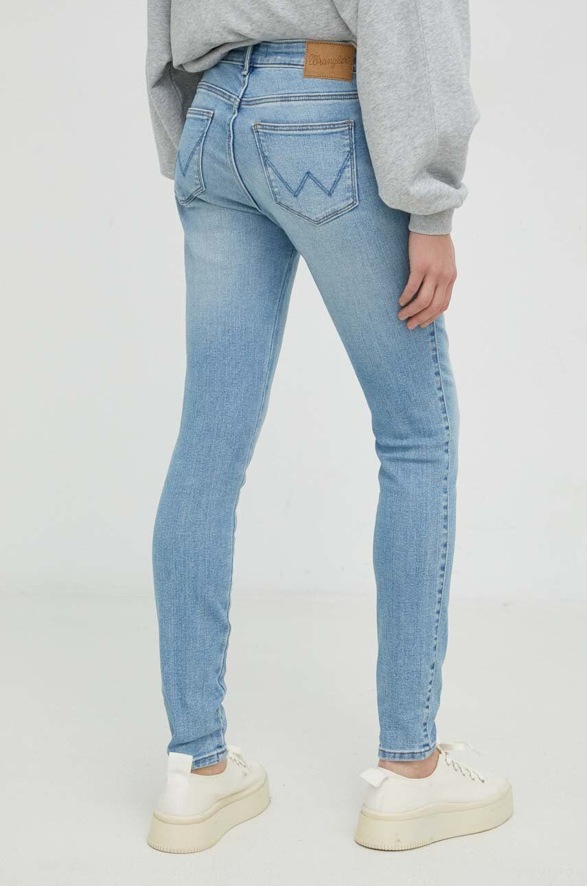 Wrangler Дънки Skinny White Noise със стандартна талия - Pepit.bg