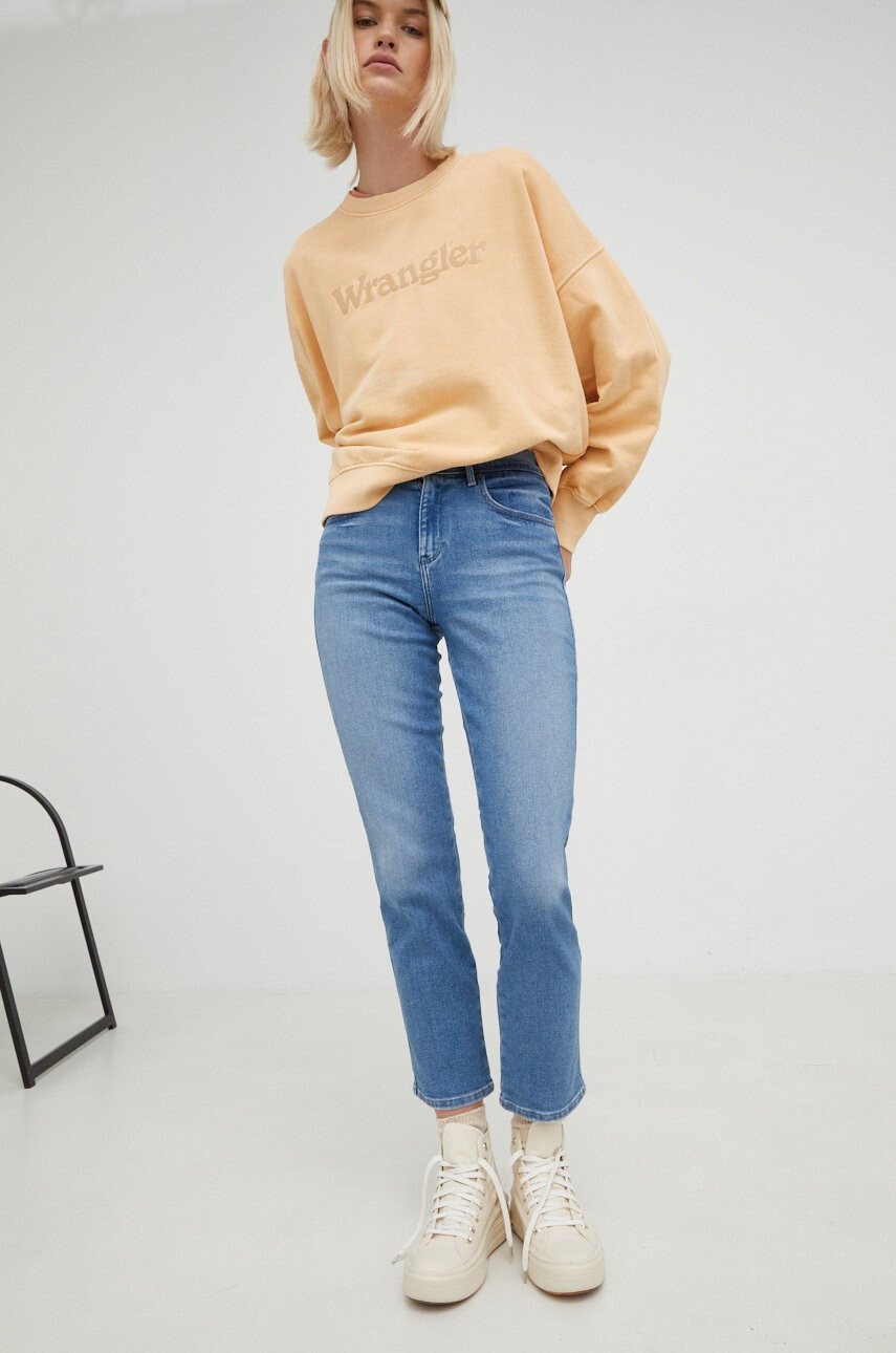 Wrangler Дънки Straight River с висока талия - Pepit.bg