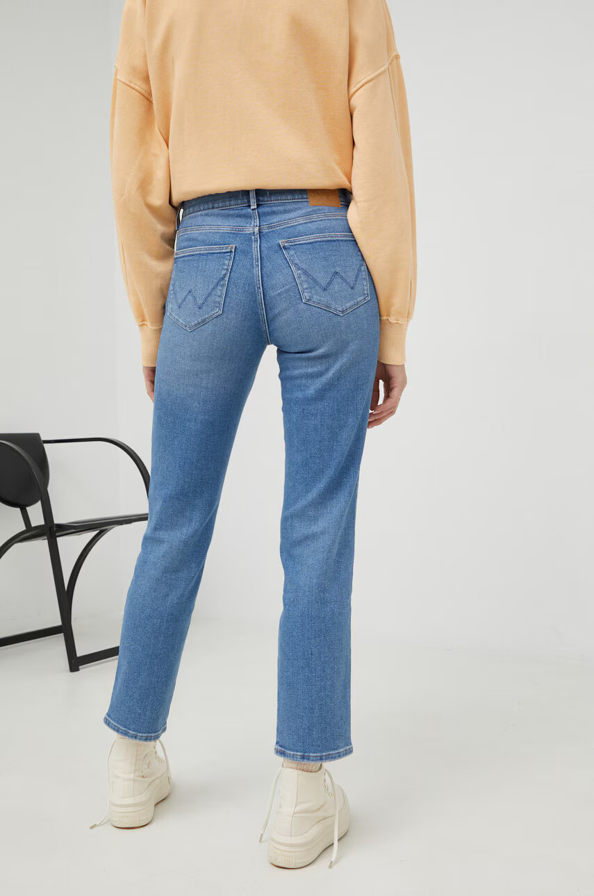 Wrangler Дънки Straight River с висока талия - Pepit.bg