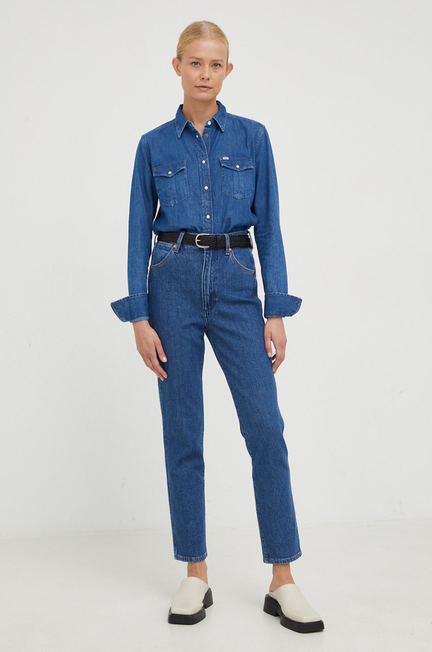 Wrangler Дънки Walker Raincloud с висока талия - Pepit.bg