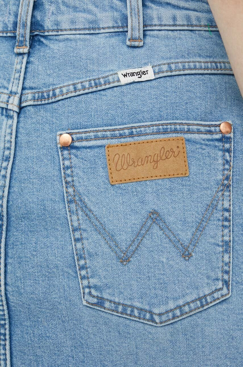 Wrangler Дънкова пола в синьо къс модел със стандартна кройка - Pepit.bg