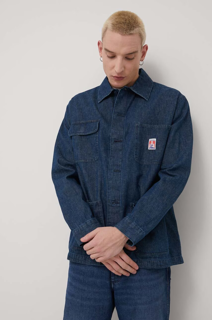 Wrangler Дънкова риза мъжка със свободна кройка - Pepit.bg