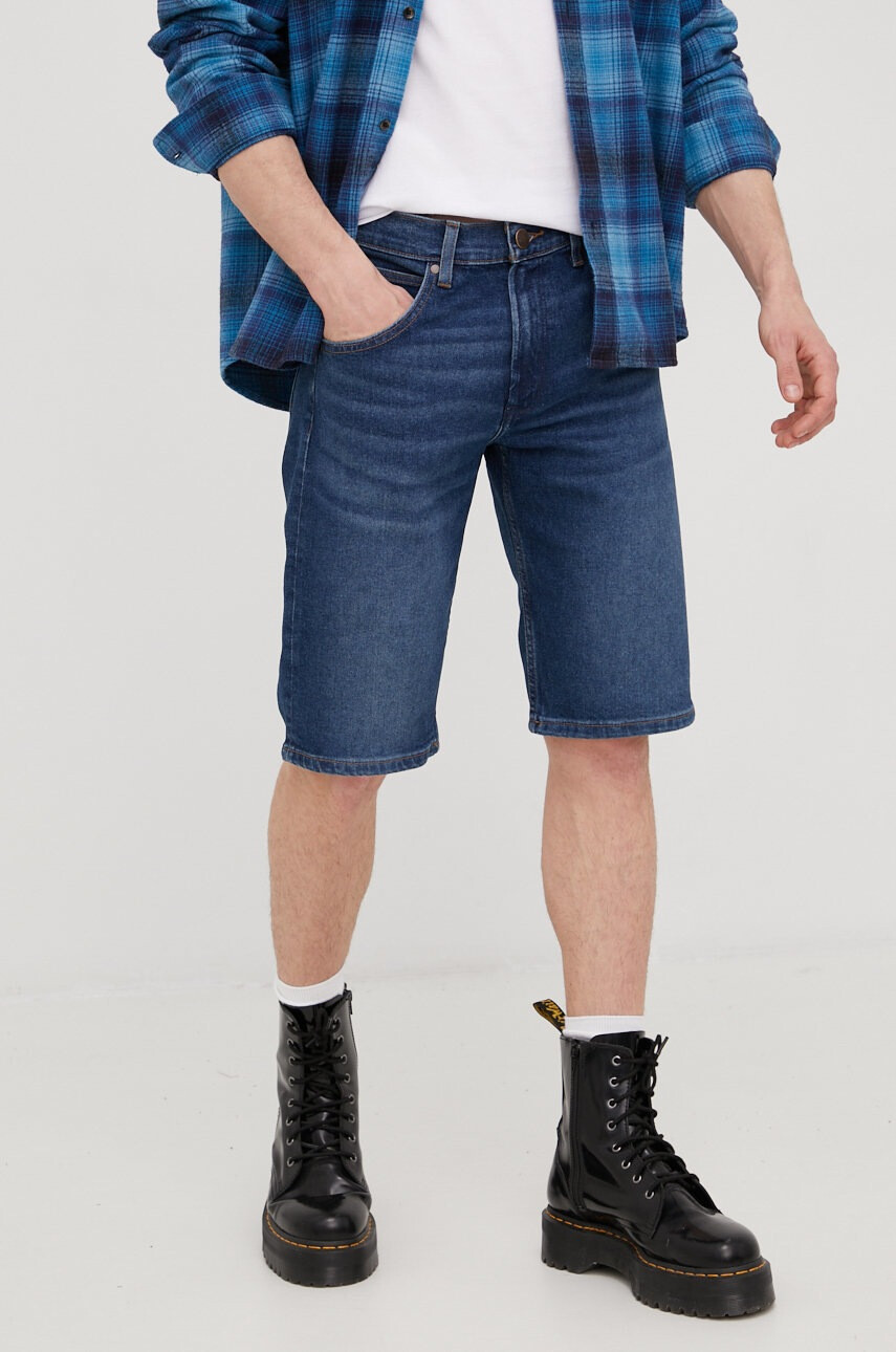Wrangler Дънкови къси панталони в тъмносиньо - Pepit.bg