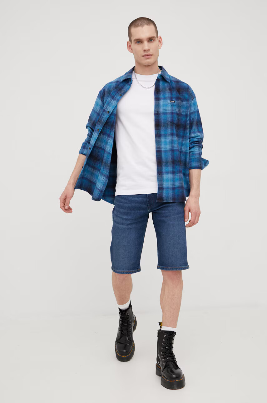 Wrangler Дънкови къси панталони в тъмносиньо - Pepit.bg