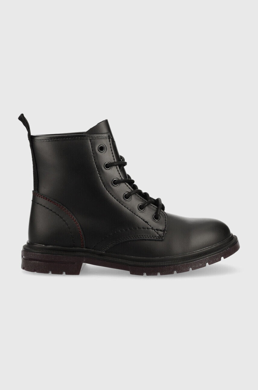 Wrangler Кожени боти Spike Ankle в черно с равна подметка - Pepit.bg