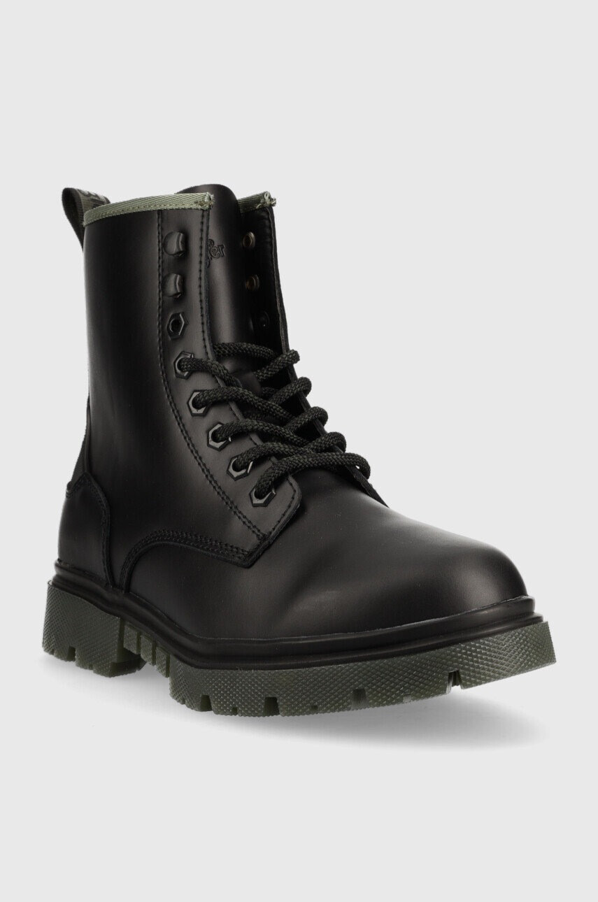 Wrangler Кожени туристически обувки Madison Boot в черно - Pepit.bg