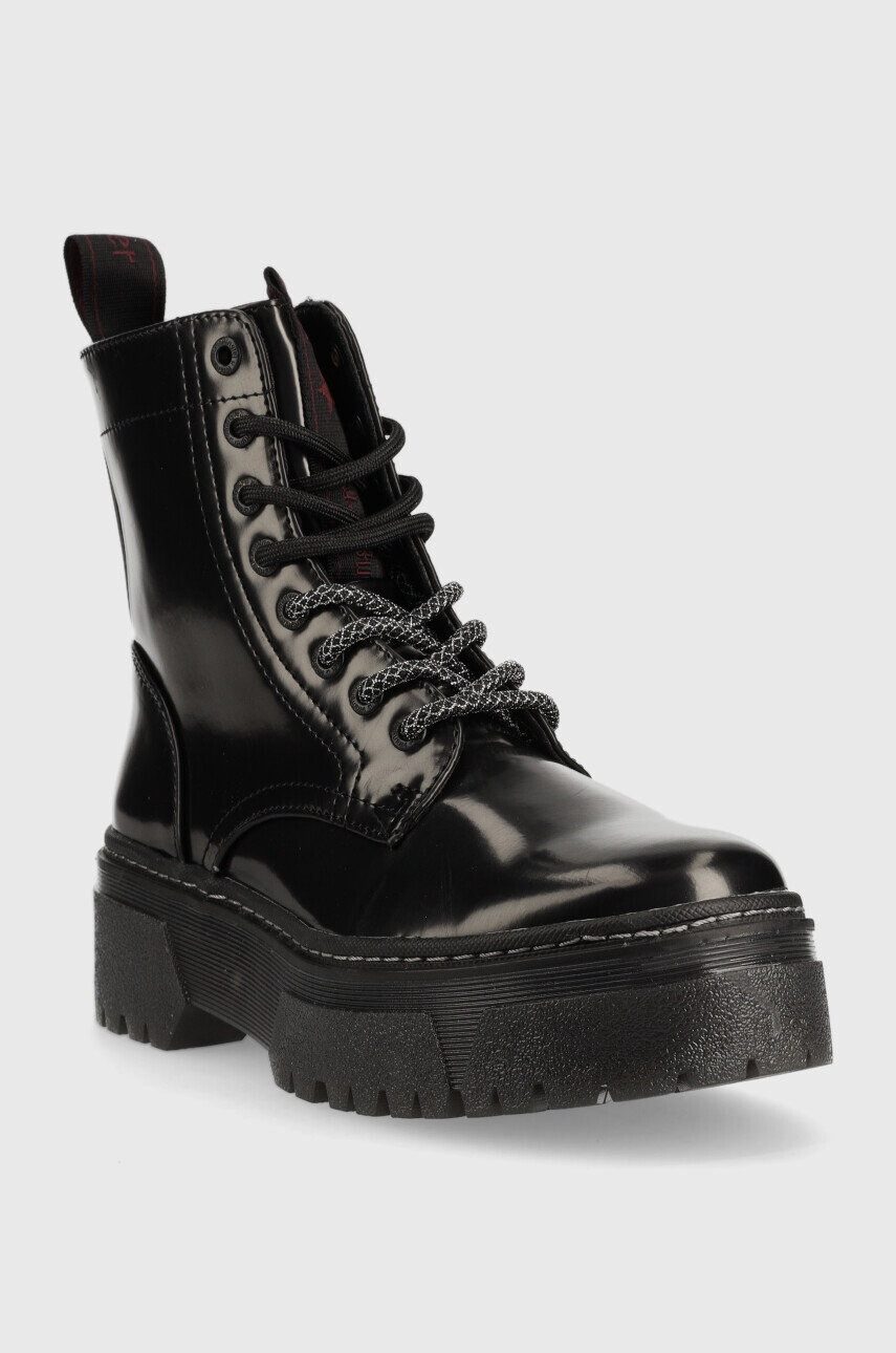 Wrangler Кубинки Piccadilly Hi в черно с платформа - Pepit.bg