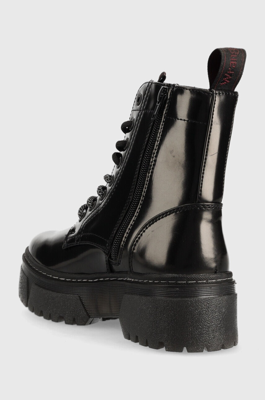 Wrangler Кубинки Piccadilly Hi в черно с платформа - Pepit.bg